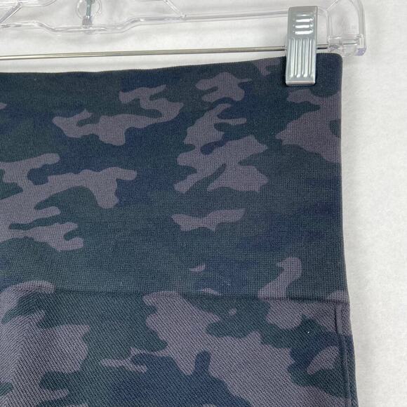 Spanx Seamless Leggings Size M Gray Camouflage High Rise Look At Me Now - Picture 5 of 10